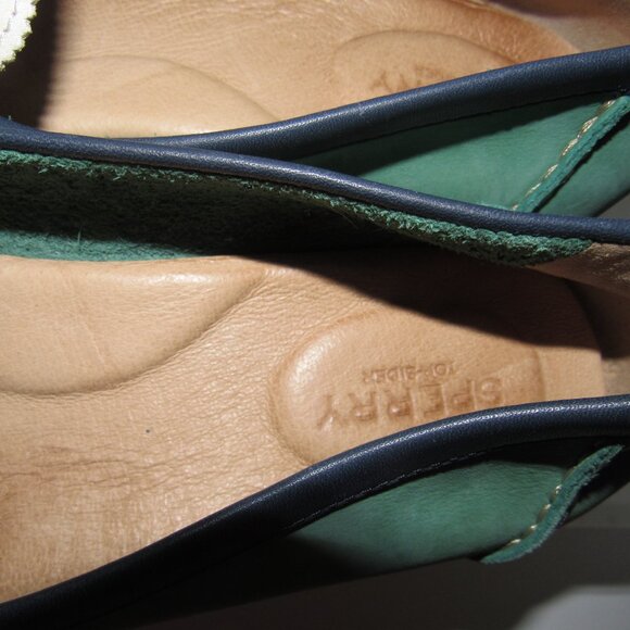 Sperry Top-Sider Women’s Leather Colorblock Penny Loafers Size 12 | Preppy Chic - Picture 7 of 8